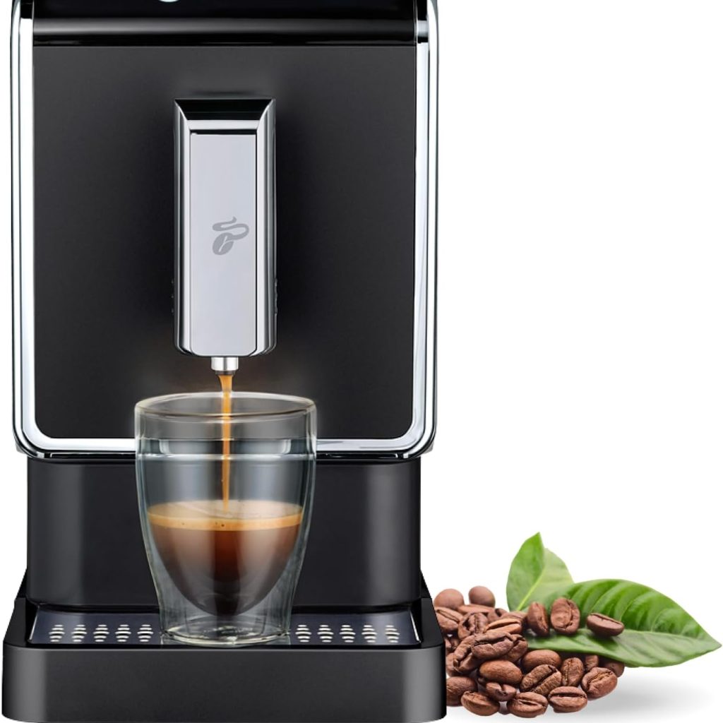 Tchibo Single Serve Coffee Maker - Automatic Espresso Coffee Machine - Built-in Grinder, No Coffee Pods Needed