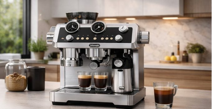 Delonghi Specialista Maestro Review in kitchen.